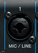 ingresso xlr jack channel strip