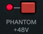 channel stip sezione ingressi interruttore phantom power